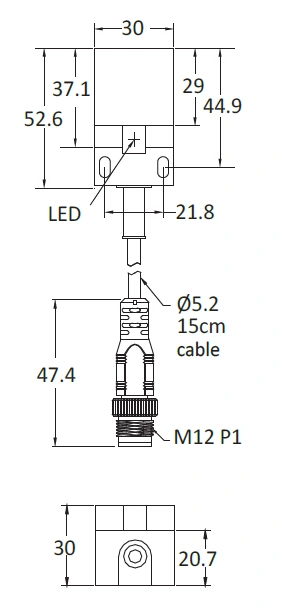 RIKO 方形電感式近接開關 SN10-N3 RIKO 方形電感式近接開關 SN10-N3