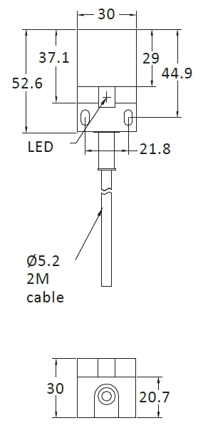 RIKO 方形電感式近接開關 SN18-N3
