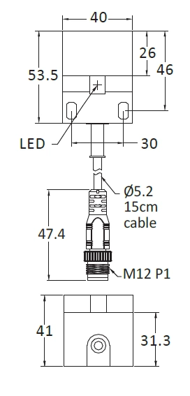 RIKO 方形電感式近接開關 SN28-N3 RIKO 方形電感式近接開關 SN28-N3