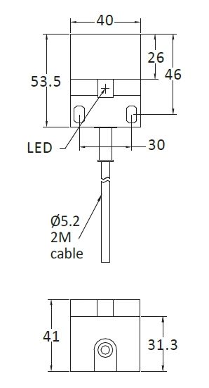 RIKO 方形電感式近接開關 SN28-N3 RIKO 方形電感式近接開關 SN28-N3