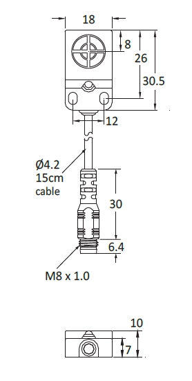 RIKO 方形電感式近接開關 SND04-N3