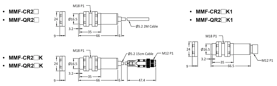 RIKO 金屬外殼光電 MMF-CR2 RIKO 金屬外殼光電 MMF-CR2
