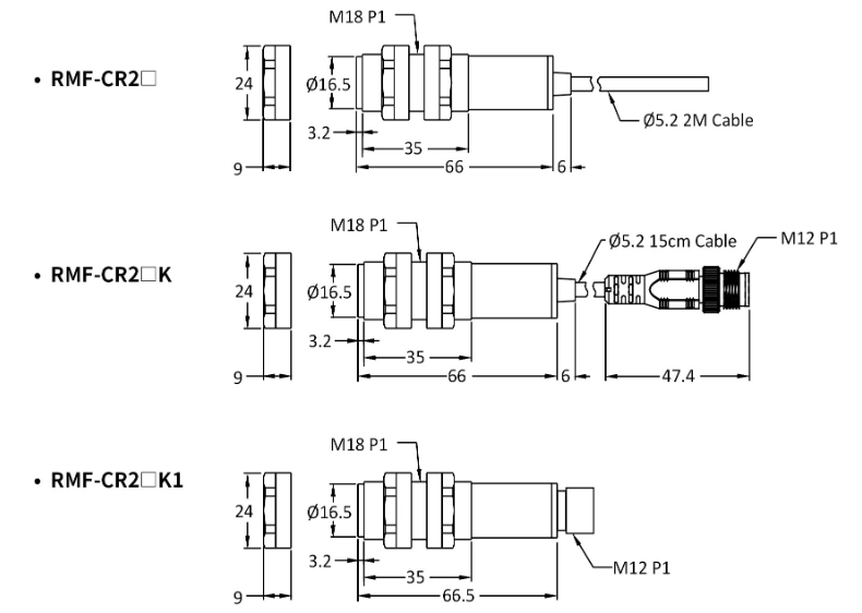 RIKO 塑膠外殼光電 RMF-CR2 RIKO 塑膠外殼光電 RMF-CR2