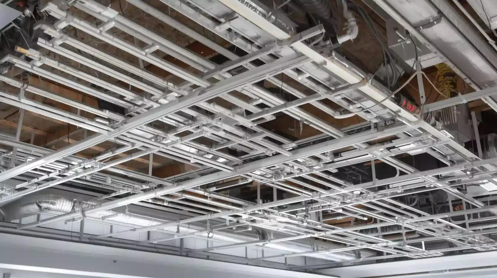 鋁製線槽線架如何固定在天花板