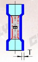 佳力紅銅管中接式絕緣套管端子 