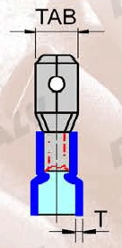 佳力平插易進式絕緣公端子
