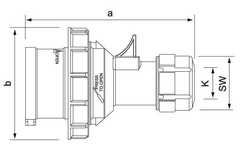 ETAN中繼型公插頭16_32A ETAN中繼型公插頭16_32A