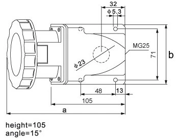 ETAN露出型母插座16_32A ETAN露出型母插座16_32A